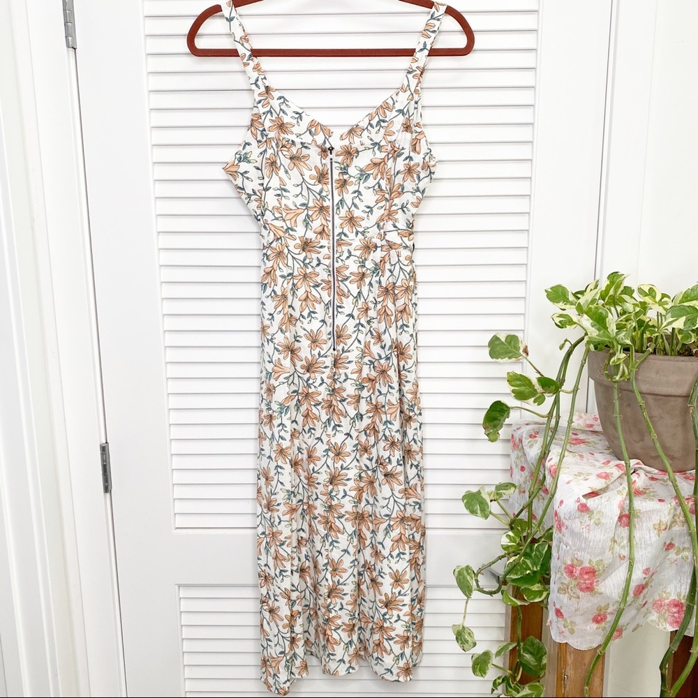 J.O.A FLORAL HIGH WAIST DRESS